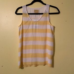 Maeve White & Yellow Stripped Tanktop
